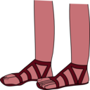 download Feet In Sandals clipart image with 315 hue color