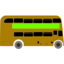 download Double Deck Bus clipart image with 45 hue color