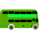 download Double Deck Bus clipart image with 90 hue color