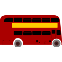 download Double Deck Bus clipart image with 0 hue color