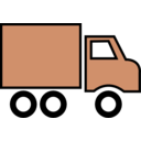 download Truck clipart image with 180 hue color