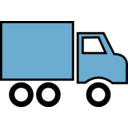 download Truck clipart image with 0 hue color