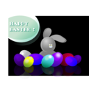 download Happy Easter clipart image with 225 hue color