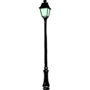download Street Lantern Old clipart image with 90 hue color