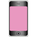 download Mobile Phone With Big Screen clipart image with 90 hue color
