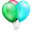 download Balloons Aj clipart image with 135 hue color