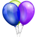 download Balloons Aj clipart image with 225 hue color