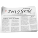 download News Paper clipart image with 180 hue color