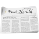 download News Paper clipart image with 225 hue color