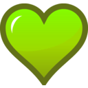 download Orange Heart Icon clipart image with 45 hue color