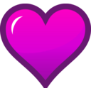 download Orange Heart Icon clipart image with 270 hue color