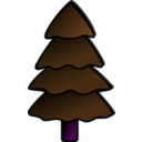 download Tree clipart image with 270 hue color