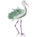 download Bird With Legs clipart image with 270 hue color