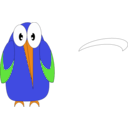 download Big Nose Bird clipart image with 45 hue color