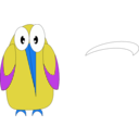download Big Nose Bird clipart image with 225 hue color