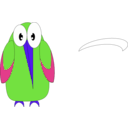 download Big Nose Bird clipart image with 270 hue color