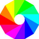 download Half Regular Triangle Dodecagon clipart image with 90 hue color