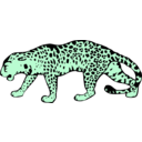 download Leopard clipart image with 90 hue color