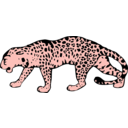 download Leopard clipart image with 315 hue color