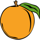 download Simple Fruit Peach clipart image with 0 hue color