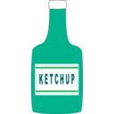 download Ketchup Bottle clipart image with 180 hue color