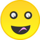 download Smiley clipart image with 0 hue color