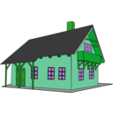 download House 1 clipart image with 90 hue color