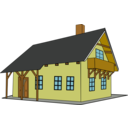 download House 1 clipart image with 0 hue color