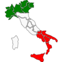 download Italy Map clipart image with 0 hue color