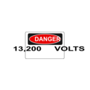 download Danger 13 200 Volts Alt 2 clipart image with 0 hue color