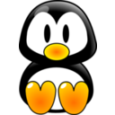 download Baby Tux clipart image with 0 hue color