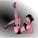 download Pinup clipart image with 315 hue color