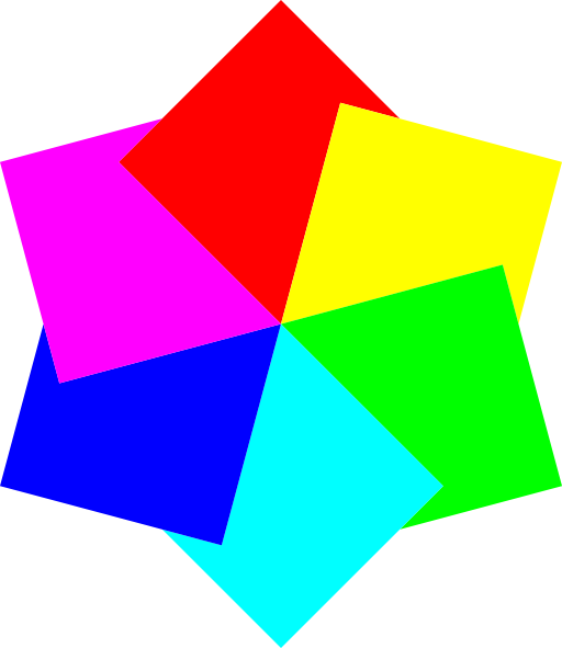 6 Squares Hexagram