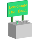 download Lemonade Stand clipart image with 90 hue color