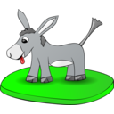 download Donkey On A Plate clipart image with 0 hue color