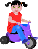 Toddler On Tricycle