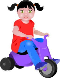 Toddler On Tricycle