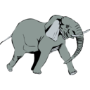 download Architetto Elefante In Corsa clipart image with 225 hue color