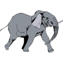 download Architetto Elefante In Corsa clipart image with 270 hue color