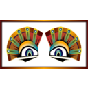 download Colorful Sphinx Eyes clipart image with 0 hue color