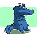download Crocodile Or Alligator clipart image with 90 hue color
