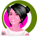 download Inkscape Girl clipart image with 315 hue color