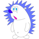 download Cartoon Hedgehog clipart image with 315 hue color