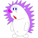 download Cartoon Hedgehog clipart image with 0 hue color