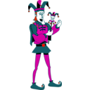 download Singing Jester clipart image with 315 hue color