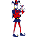 download Singing Jester clipart image with 0 hue color