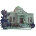 download Carnegie Library Building clipart image with 135 hue color