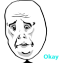 download Okay Face clipart image with 180 hue color
