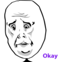 download Okay Face clipart image with 270 hue color