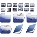 download Bkue Folder Icons clipart image with 0 hue color